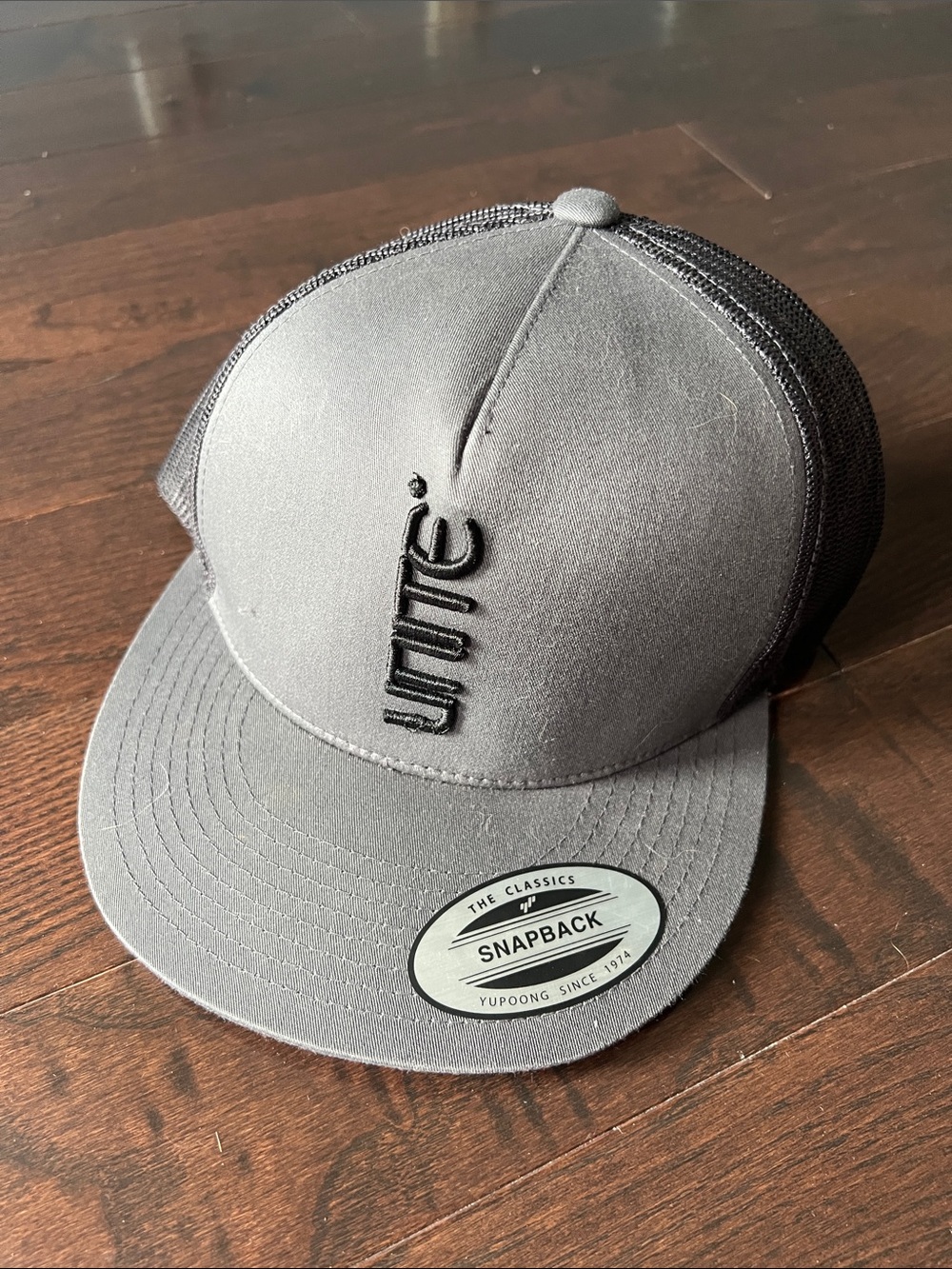 The Classic Gray Mesh Back Snapback Hat